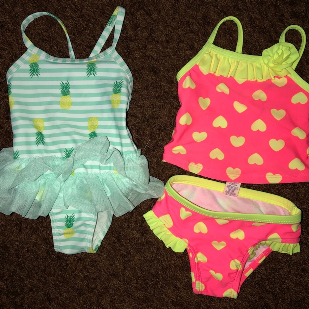 Baby girls swim suits. Various sizes